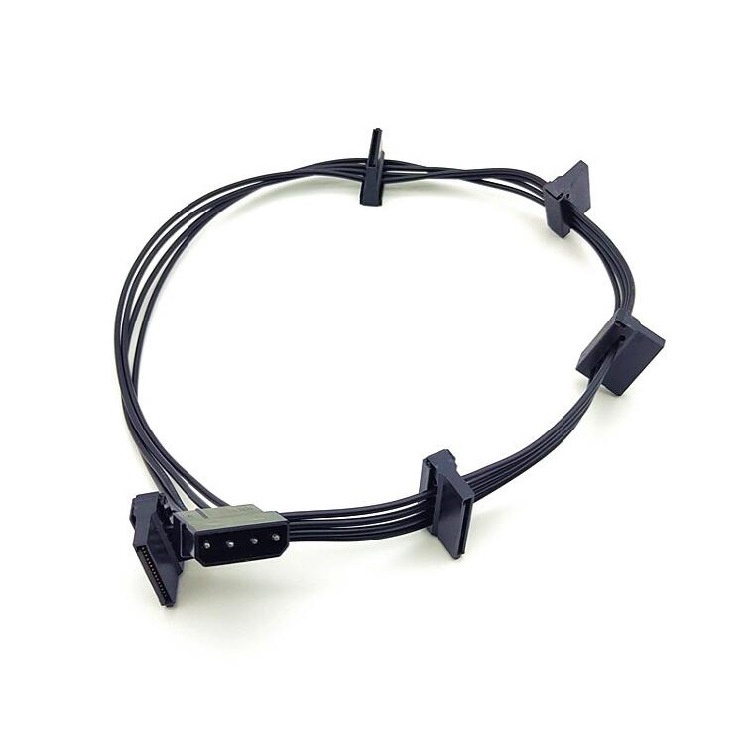 Dây chuyển, Cáp chuyển ATA 4 PIN sang SATA (5 đầu) chống nhiễu cực tốt