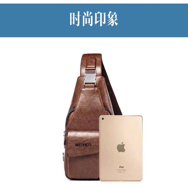 Túi Đeo Chéo Nam Trước Ngực Da PU Cao Cấp Chống Nước Phong Cách Thể Thao Thời Trang Hàn Quốc TD04 Đậm Chất Nam Tính | BigBuy360 - bigbuy360.vn