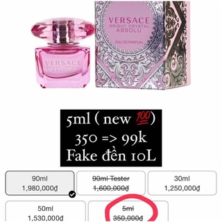 Nước hoa Versace Bright Crystal Absolu
