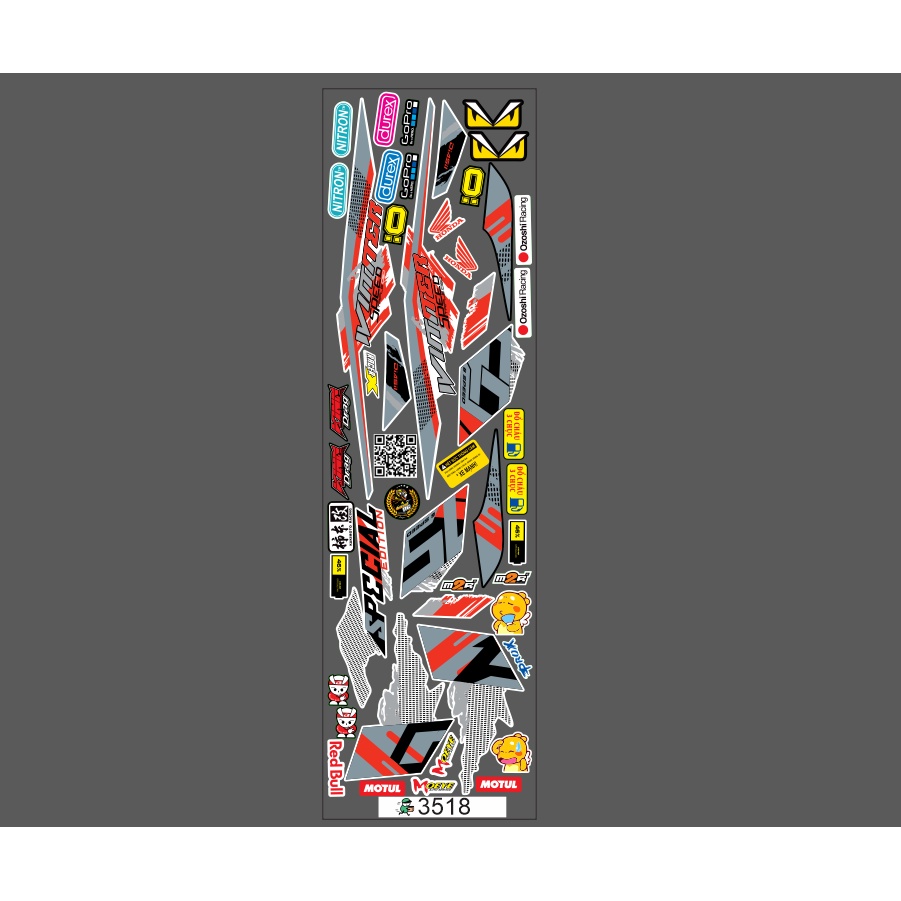 Tem xe winner v3 màu trắng  👉chế tem theo yêu cầu giá rẻ.