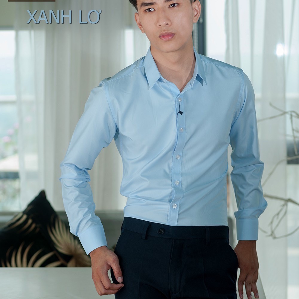 Áo sơ mi đen, dài tay hàn quốc, dáng công sở, màu đen trắng chất đẹp HIMRY STORE | BigBuy360 - bigbuy360.vn