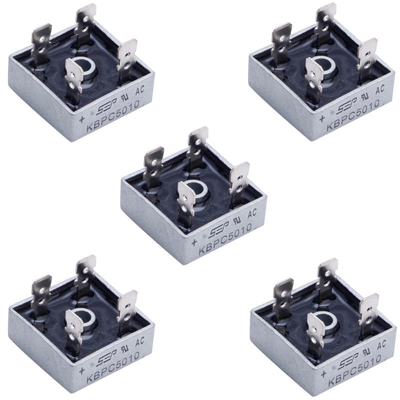 Set 5 cầu chỉnh lưu 4 Pin KBPC5010 1000V 50A