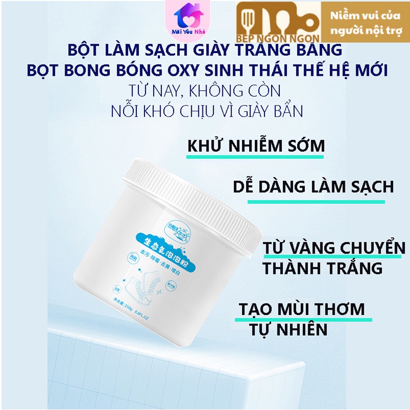 Bột giặt tẩy sáng giầy trắng-BEP NGON NGON