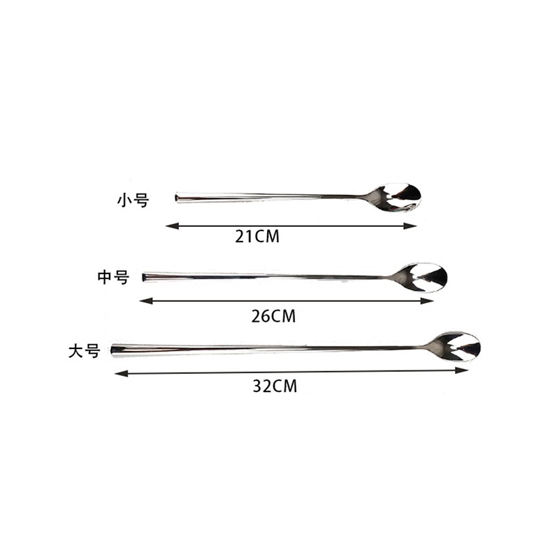 Muỗng cà phê bằng thép không gỉ 304 kích thước 21cm 26cm 32cm
