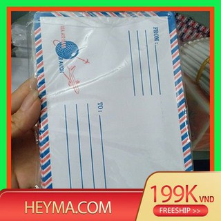 [Xả Kho] [Bán Sỉ]-Bao Thư Sọc Bưu Điện 11x18,5CM (25c/xấp)-VPP Thanh Tú