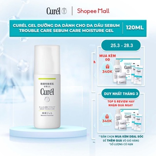 Gel Dưỡng Da Dành Cho Da Dầu Curel Sebum Trouble Care Sebum Care Moisture Gel 120ml