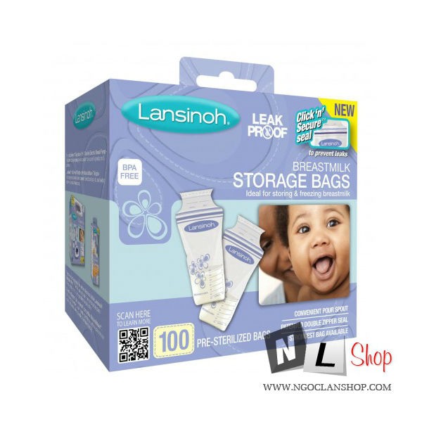 Túi trữ sữa Lansinoh 100 túi