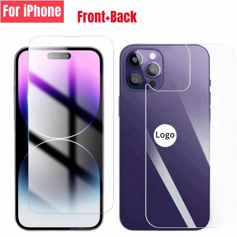 Kính Cường Lực Bảo Vệ Mặt Trước Và Sau Cho iPhone 14 13 12 Pro Max 14 Plus 14pro 13pro 12pro