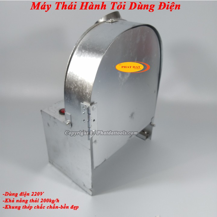 Máy Thái Hành, Tỏi, Củ Quả Chuyên Nghiệp Dùng Điện 220V-BH 6 Tháng