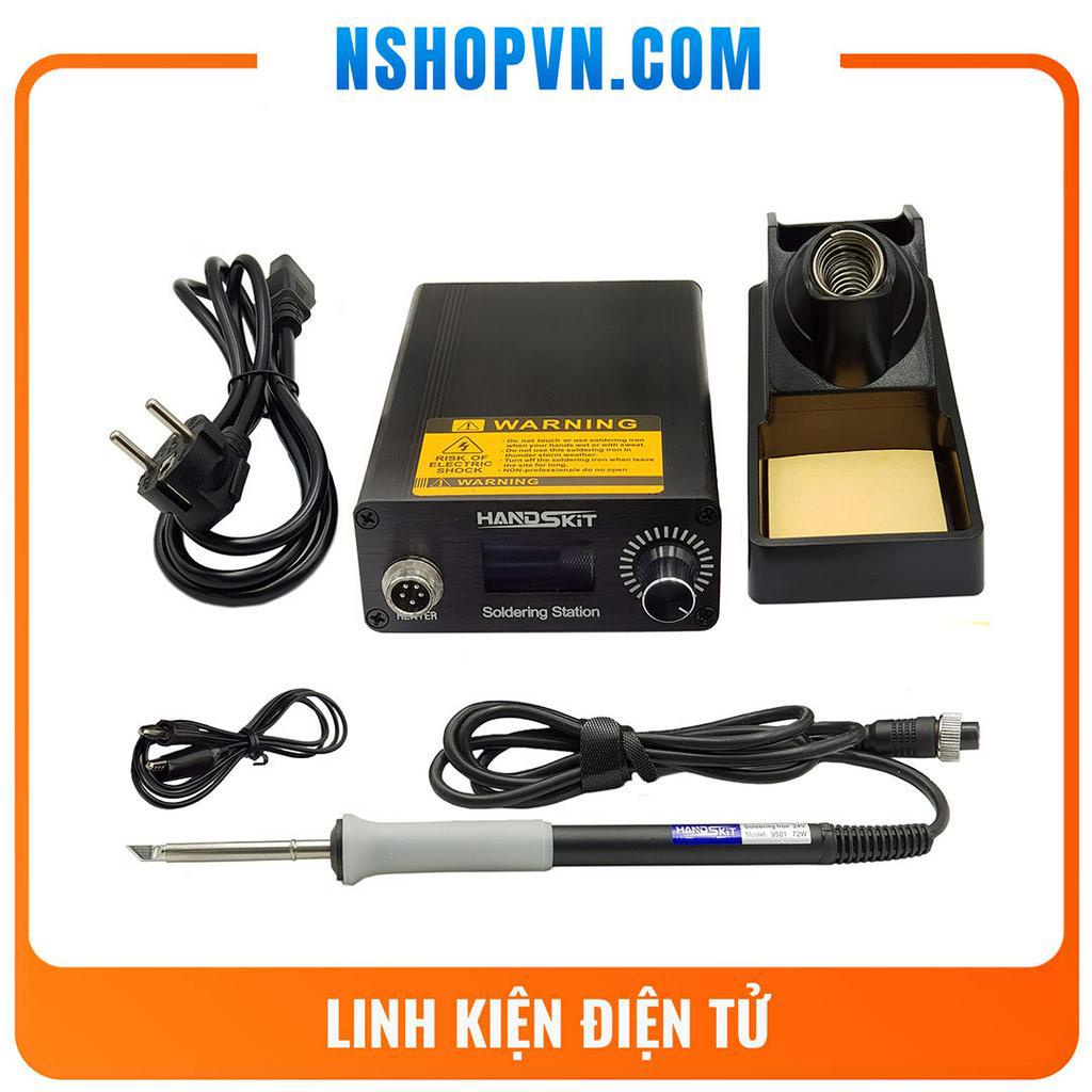Trạm hàn T12 HandSkit điều chỉnh nhiệt độ 70W gia nhiệt cực nhanh PID, màn hình điều khiển Oled