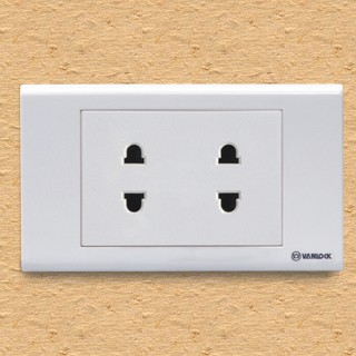 2 ổ cắm 2 chấu S18U2 Sino - Vanlock