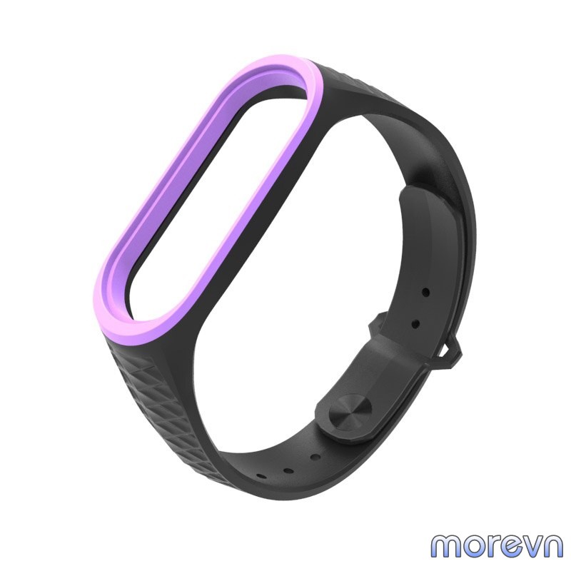 Dây đeo silicon thể thao vân kim cương Mi band 3, mi band 4 chính hãng Mijobs - dây đeo thay thế miband 3/4 (Mijobs)