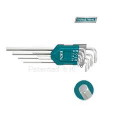 THT106192 1.5-10mm Bộ lục giác đầu bằng dài 9 chi tiết hệ mét Total