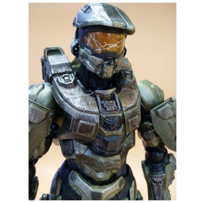 Mô hình nhân vật Halo 5 Play Arts của Guardians Master, đồ chơi chiến binh game hành động Halo5 cao 25cm cử động khớp