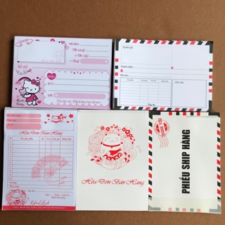 Phiếu ship phiếu giao hoá đơn bán hàng các mẫu tệp 100tran