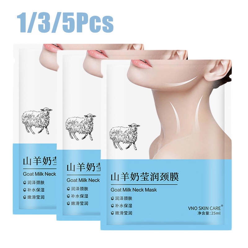Set 1 / 3 / 5 Mặt Nạ Cổ Sữa Dê Dưỡng Ẩm Làm Săn Chắc Da