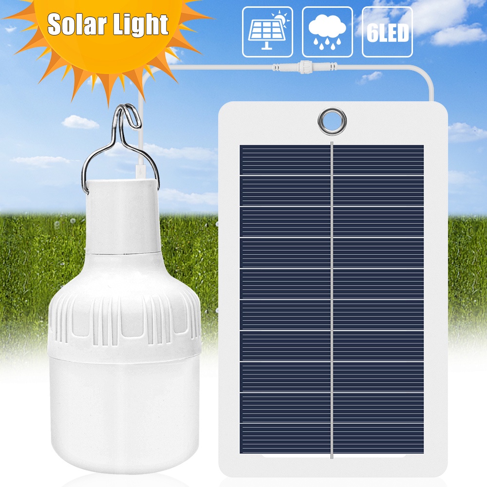 Đèn LED Năng Lượng Mặt Trời Chống Thấm Nước 3 Chế Độ Tiết Kiệm Năng Lượng Gắn Lều Cắm Trại