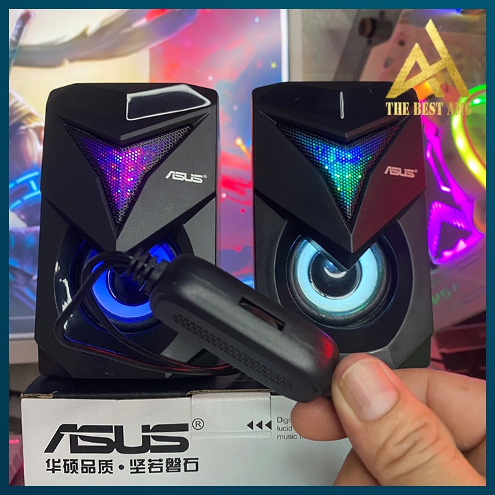 Loa Máy Tính Để Bàn Mini Leg Rgb 2.0 ASUS AS629 Loa Nghe Nhạc Vi Tính Laptop PC Gaming Có Dây