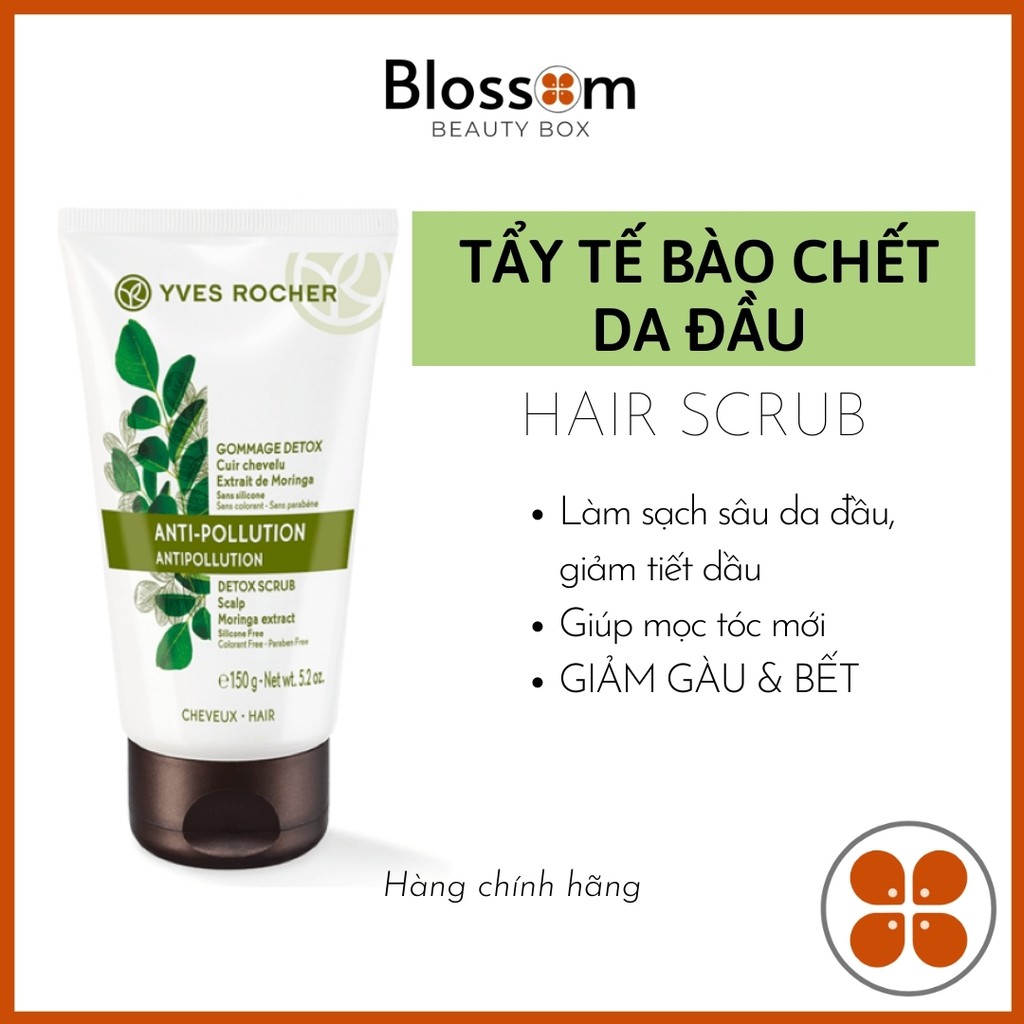 Tẩy da chết da đầu YVES ROCHER detox scrub