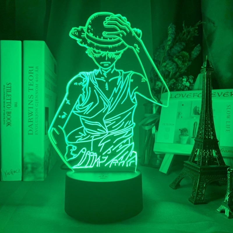 Đèn Led Anime One Piece Monkey D Luffy Figure Kids Light Led trang trí phòng ngủ cho trẻ em