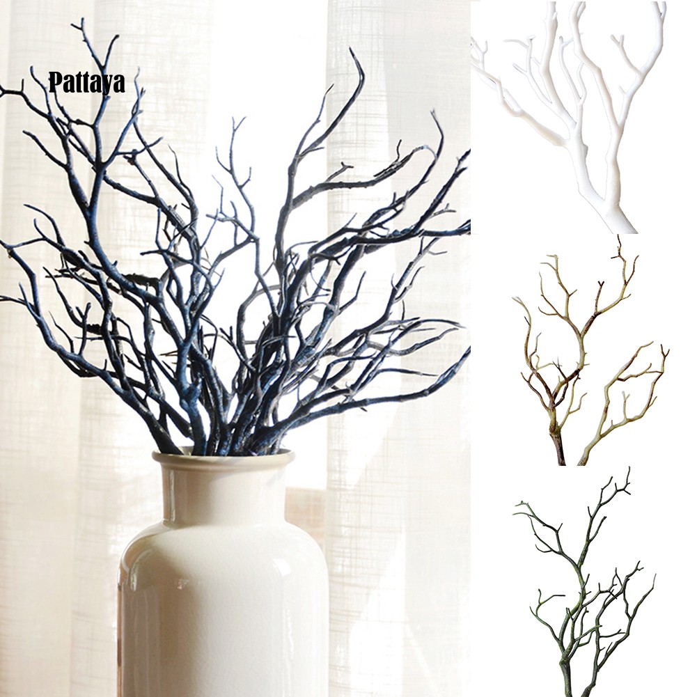 1 Nhánh Cây Khô Nhân Tạo Bằng Nhựa 35cm Cho Trang Trí