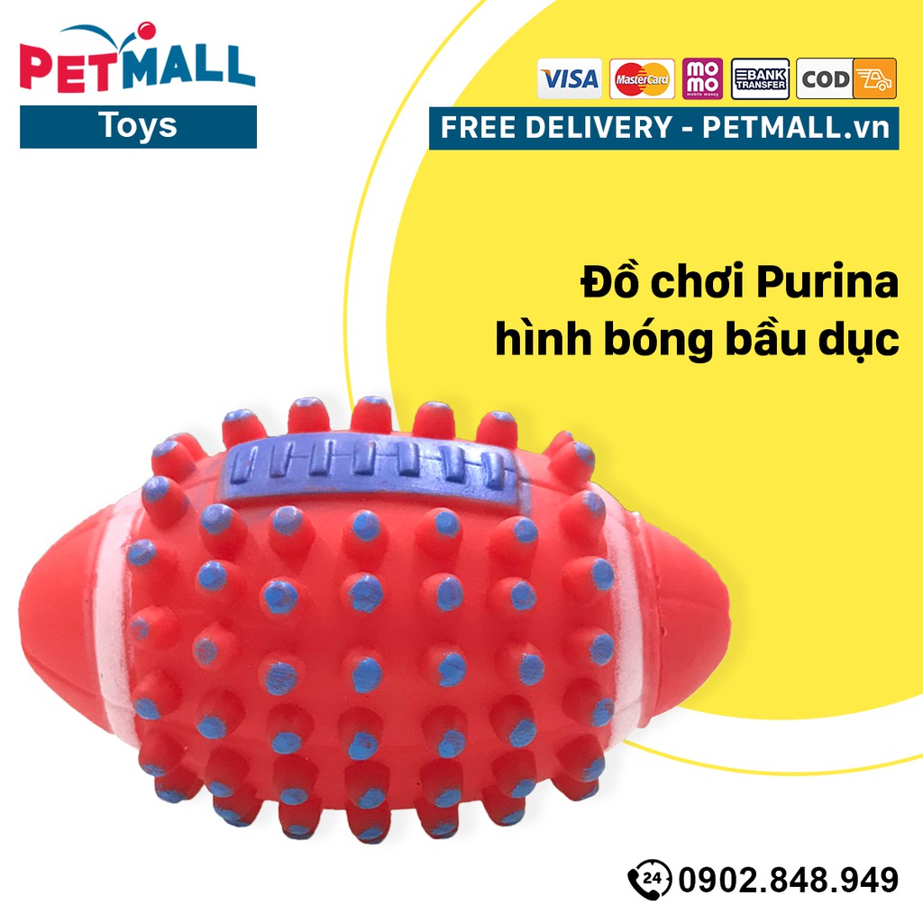 Đồ chơi Purina hình bóng bầu dục Petmall