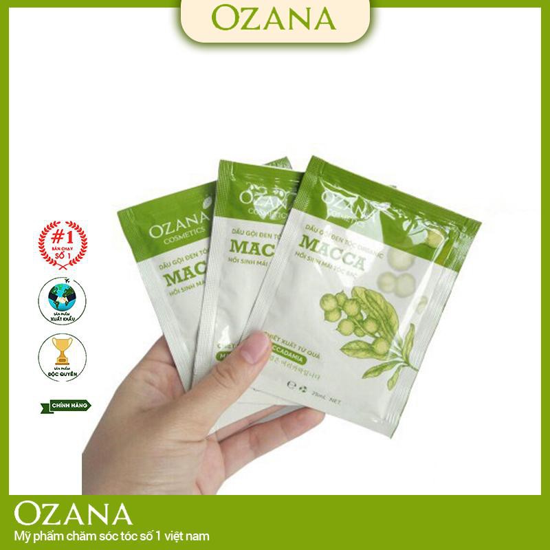 [COMBO 3 GÓI]Dầu Gội Đen Tóc Không Cần Nhuộm Thần Thánh Organic phủ bạc Tóc Trắng Ozana OZA2 (CHÍNH HÃNG 100%)