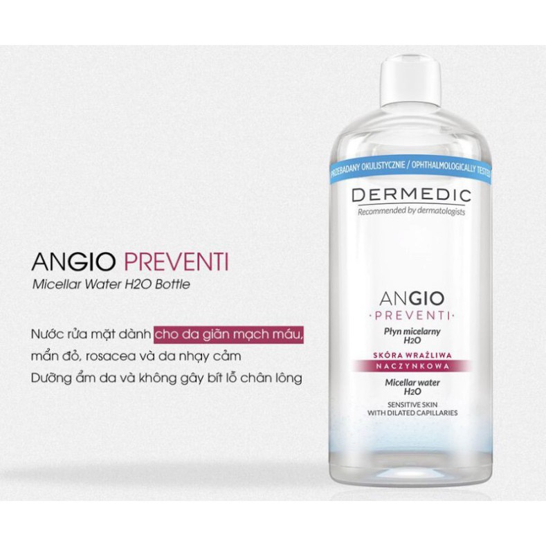 Nước rửa mặt, tẩy trang DERMEDIC Angio Micellar Water | BigBuy360 - bigbuy360.vn