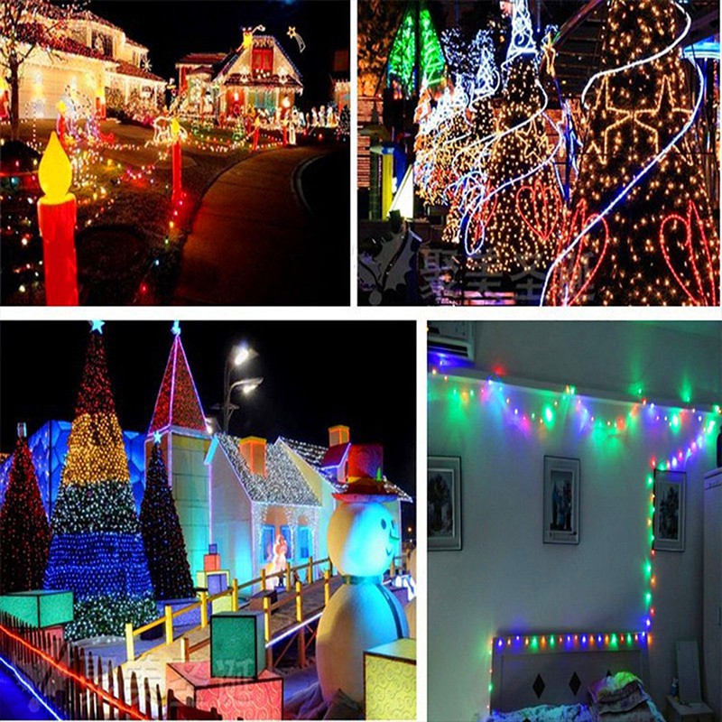 Bộ đèn LED dây dài 2m 20 đèn hình nút bần chai rượu dùng trang trí cho ngày Giáng Sinh Halloween