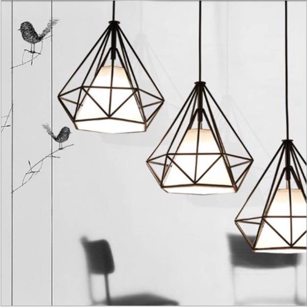 COMBO 3 đèn thả KIM CƯƠNG SIZE 25CM