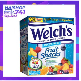 Thùng 90 gói kẹo dẻo trái cây Welch's Fruit Snack