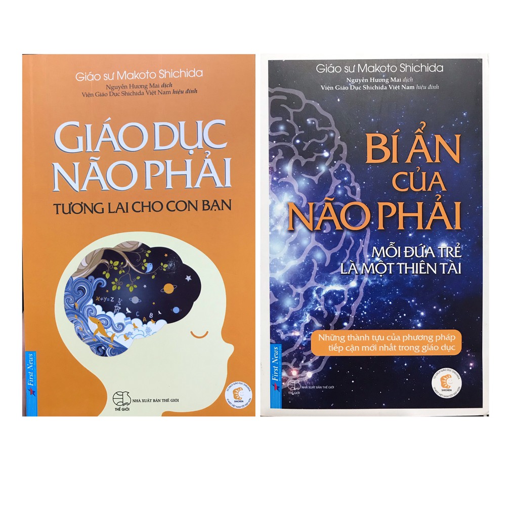 Sách Combo Giáo dục não phải tương lai cho con bạn + Bí ẩn của não phải