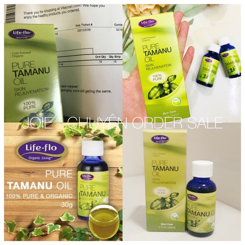 Dầu dưỡng Tamanu oil Life-flo (đủ bill)