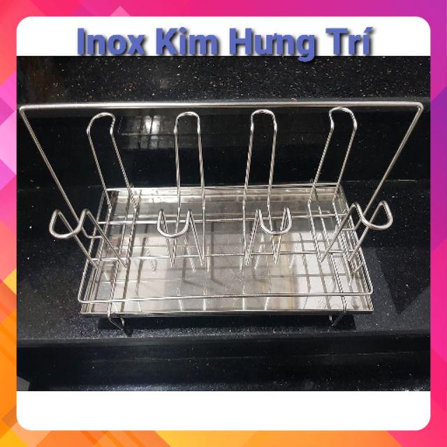 Khay úp ly inox 8 ly