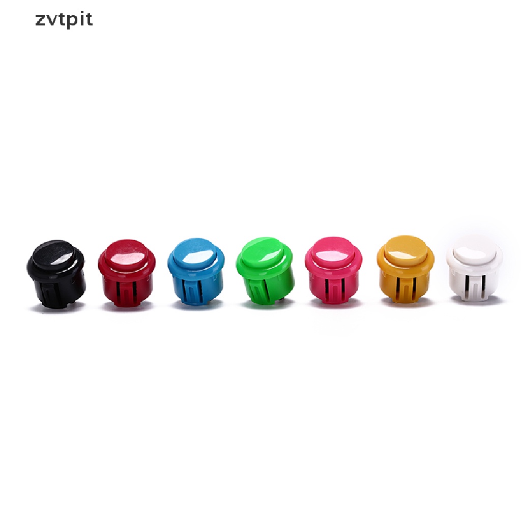 [ZVPT] 10pcs 24Mm push buttons replace for arcade button games parts of 7 colors DSF