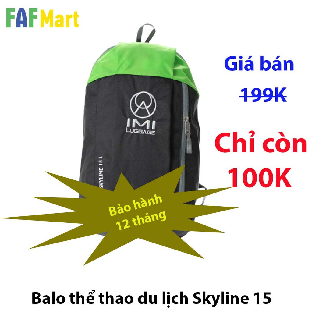 [Chỉ 100k]Sở Hữu Ngay Balo Thể Thao Du lịch Đa Năng IMI Skyline 15