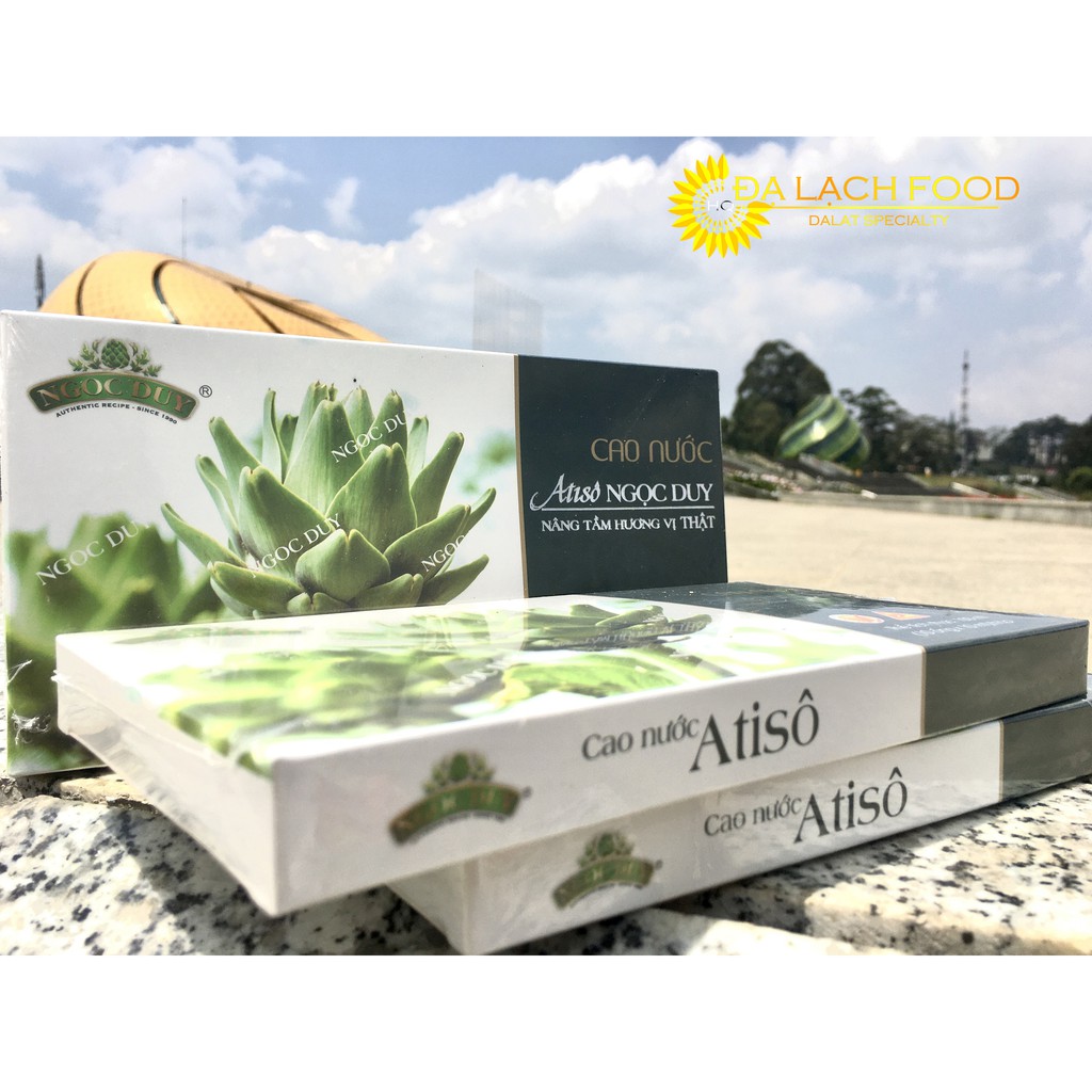 Cao Atiso nước Ngọc Duy/ hộp 10 ống - Đặc Sản Đà Lạt/ Đạ Lạch Food