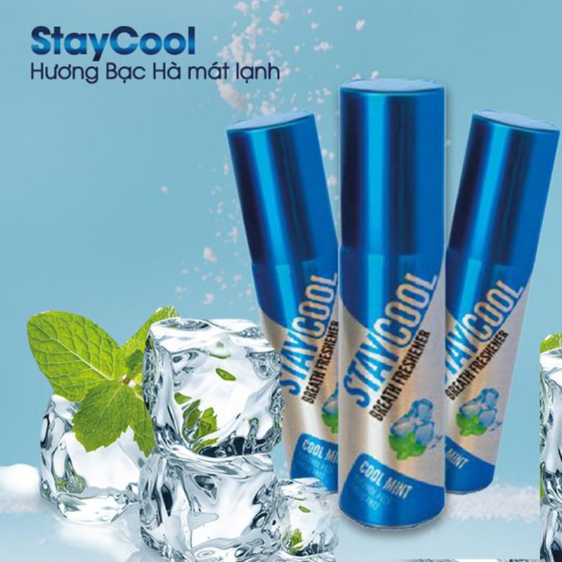 Xịt Kháng Khuẩn Bạc Hà Staycool - Thơm Miệng Nhập Khẩu Anh Quốc