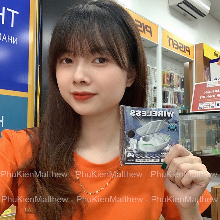 Tai Nghe Gaming Bluetooth Apro366 Tws 5.0, Tai Nghe Chơi Game Bluetooth Không Dây - Độ Trễ Thấp - Pin Khoẻ - Có Míc