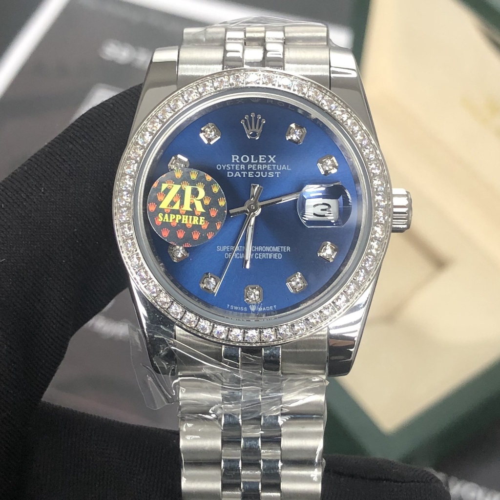 Đồng Hồ Nam RL DATEJUST Size 38mm, Size 41mm, Viền Đá, Mặt Kính Sapphire, Máy Cơ Automatic Nhật, Chống Nước 5ATM [Bảo Hà | BigBuy360 - bigbuy360.vn