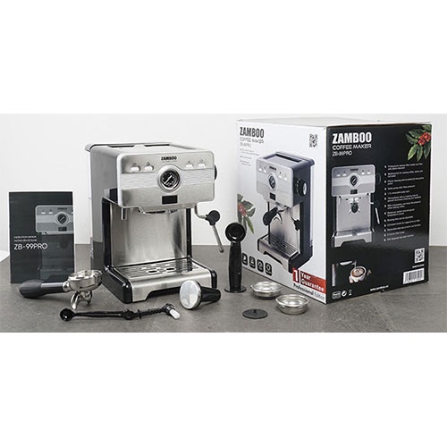 Máy pha cà phê tự động Espresso Zamboo ZB-99PRO - Tặng 500 Gram Cà phê