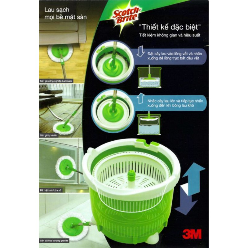 Bộ lau nhà 360 Scotch Brite 3M