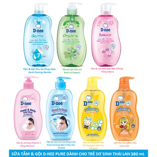 Sữa tắm gội toàn thân Dnee Baby 380ml (dưới 3 tuổi)