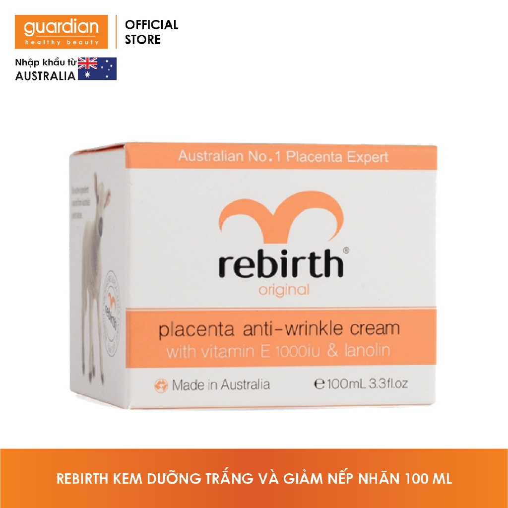 Kem nhau cừu dưỡng trắng và giảm nếp nhăn Rebirth (100ml)