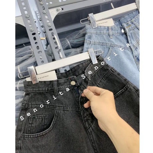 Quần Đùi Bò Nữ Ống Loe - Quần Short Jeans Nữ Lưng Cao Phong Cách Hàn Quốc Cực Xinh Đ03