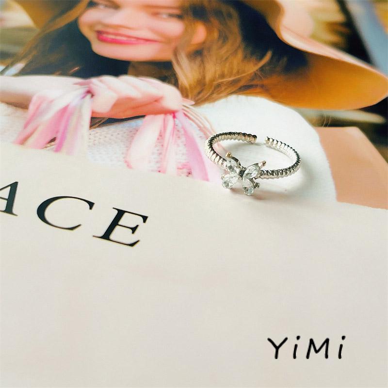 Nhẫn Hình Bướm Đính Đá Đơn Giản Thời Trang Cho Nữ