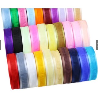 5m ruy băng viền lụa 2 bên đủ màu sắc loại 2-2,5cm