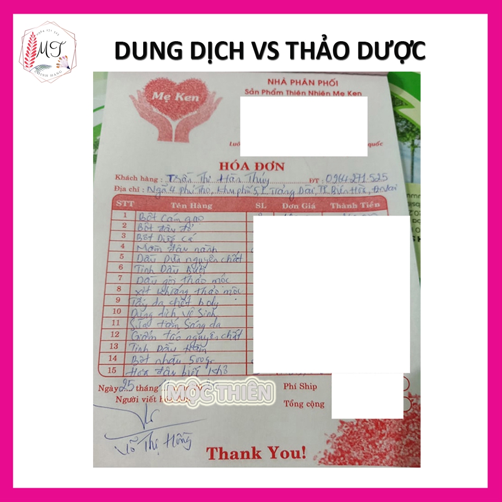 Dung Dịch Vệ Sinh Phụ Nữ Thảo Dược Mẹ ken 100ml - Tinh Chất Trầu Không, Ngải Cứu, Hết Mùi Hôi Làm Hồng Và Se Khít