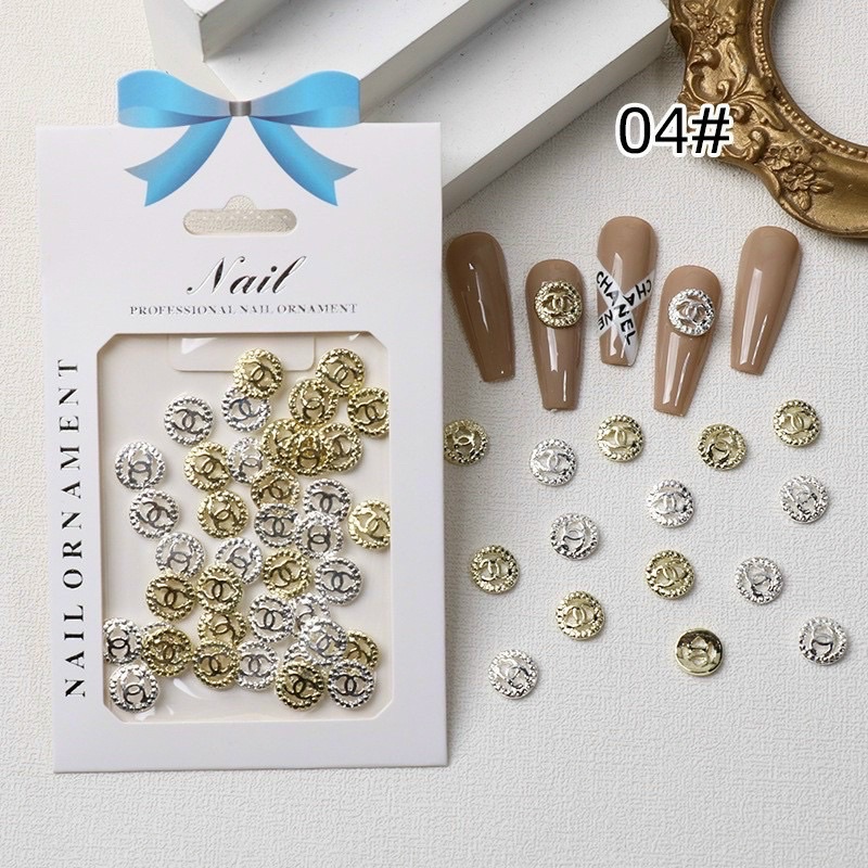Charm thương hiệu gắn móng, set 10- 50 charm thương hiệu làm nail chuyên nghiệp - Cheap nail