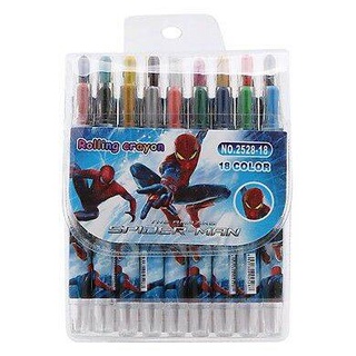 Bút sáp vặn 24 màu Rolling Crayon có nút vặn